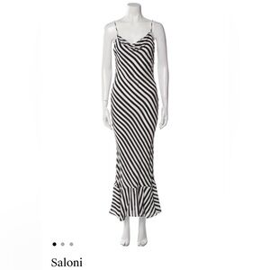 Saloni Striped Maxi Dress